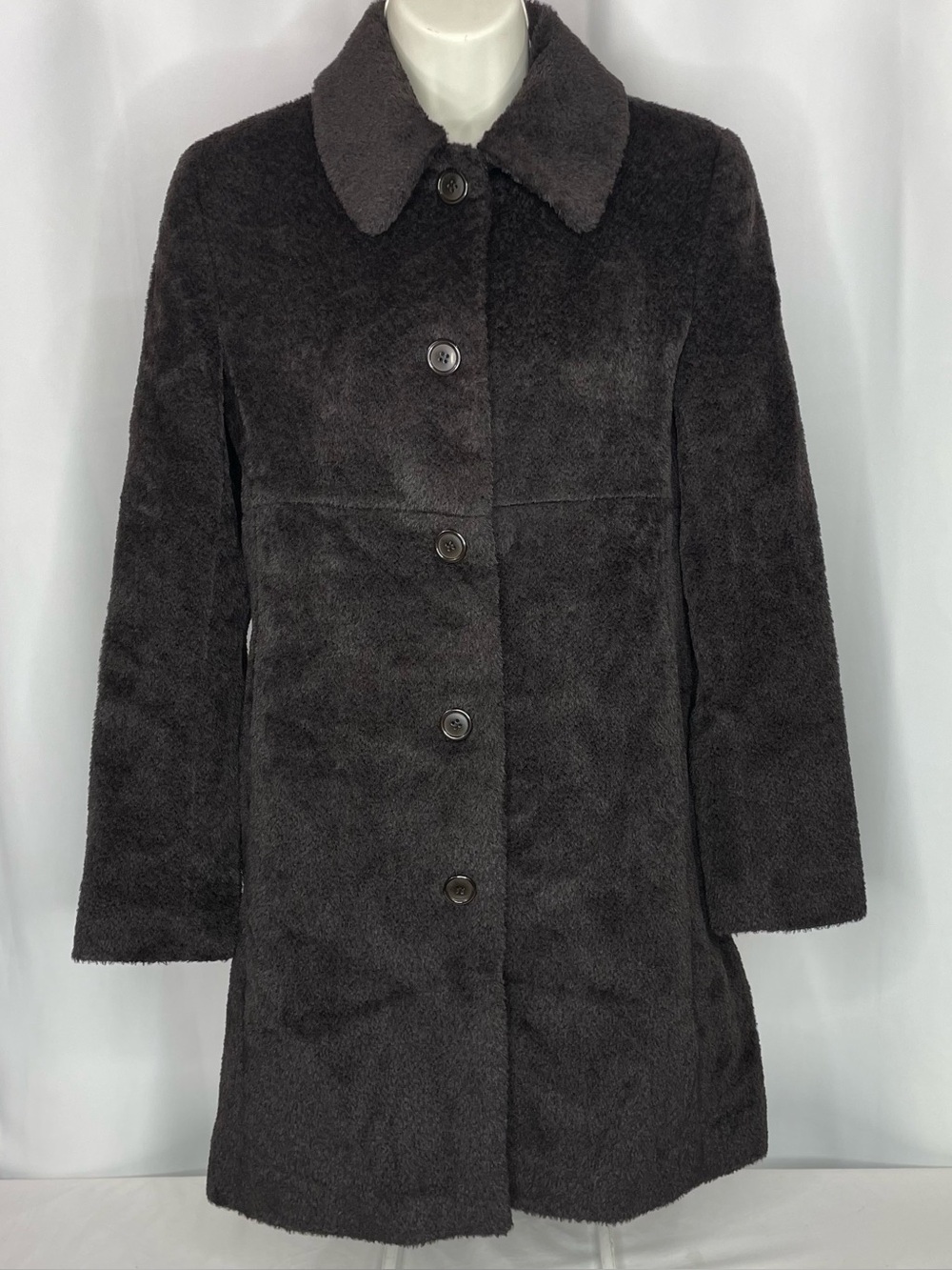 Steve by Searle Suri Alpaca Wool Teddy Coat Brown Size 0 Made in Peru